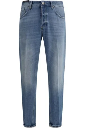 PT Torino Homme, Jeans, Bleu, Taille: W34 Jean Reggae avec patch en cuir