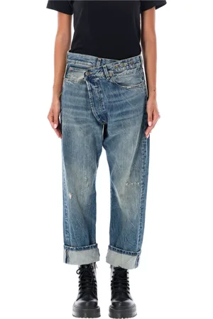 R13 Femme, Jeans, Bleu, Taille: W28 Crossover Jeans