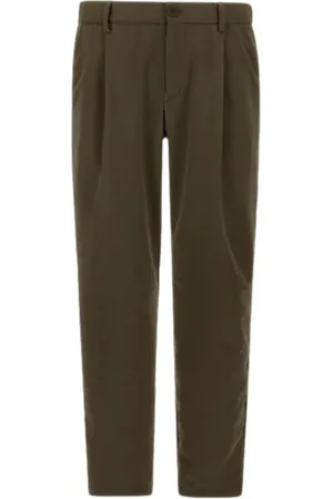 HERNO Homme, Pantalons, Vert, Taille: S Pantalon Vert Seer-Crease Stretch Technique