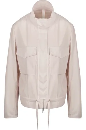 Duno Femme, Vestes, Rose, Taille: 34 FR Veste courte en laine avec col haut