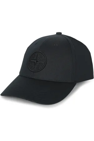 Stone Island Homme, Accessoires, Noir, Taille: ONE Size Casquette Urbaine Noire au Design Élégant