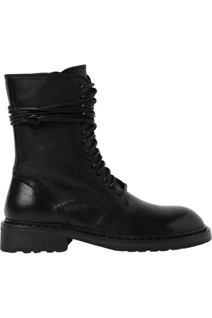ANN DEMEULEMEESTER Femme, Chaussures, Noir, Taille: 36 1/2 EU Bottines noires à lacets cheville