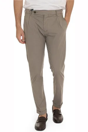 Berwich Homme, Pantalons, Gris, Taille: S Pantalon chino style vintage