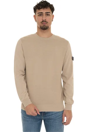 Peuterey Homme, Pulls, , Taille: L Pull en Coton à Col Rond Texturé