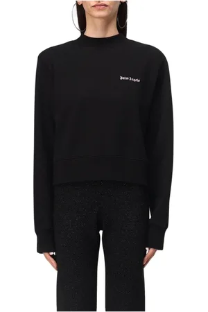 Palm Angels Femme, Sweatshirts et sweats à capuche, Noir, Taille: 36 FR Sweat Court Noir