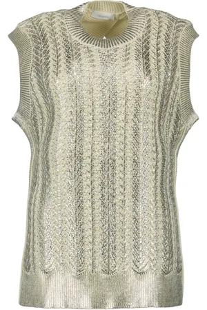 Paco rabanne Femme, Pulls, , Taille: 40 FR Pull sans manches et argent