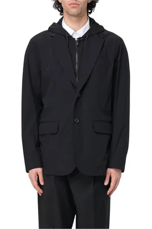 Armani Exchange Homme, Vestes, Noir, Taille: S Veste Blazer à Capuche Moderne