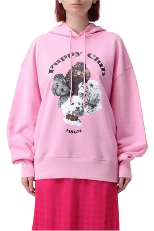 Msgm Femme, Sweatshirts et sweats à capuche, Rose, Taille: 38 FR Sweat à capuche Rose Puppy Club