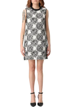 Twin-Set Femme, Robes, Noir, Taille: 44 FR Robe Élégante à Fleurs