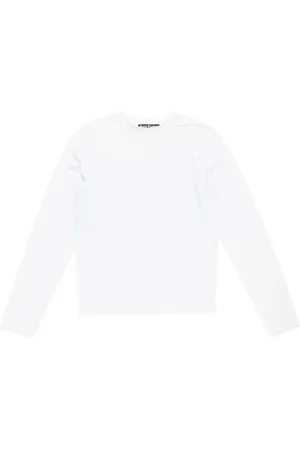 Acne Studios Femme, Tops, Blanc, Taille: 38 FR T-shirt Graphique Élégant