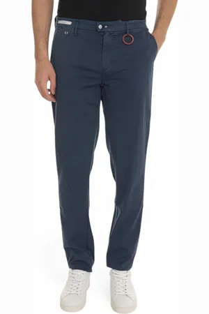 sartoria tramarossa Homme, Pantalons, Bleu, Taille: W34 Pantalon chino Luis personnalisable