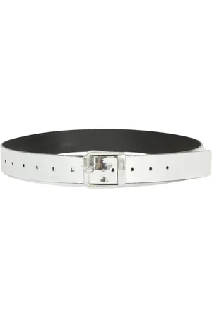 Maison Margiela Femme, Accessoires, Gris, Taille: M Ceinture Argentée Élégante au Design Épuré
