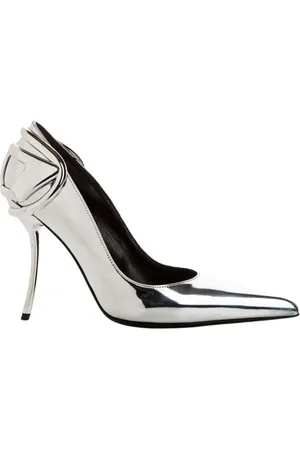 Diesel Femme, Chaussures, Gris, Taille: 38 EU Élégantes Talons Hauts