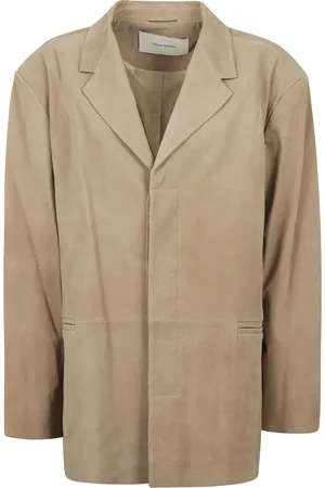 Entire Studios Femme, Vestes, Brun, Taille: M Suede Single-Breasted Blazer