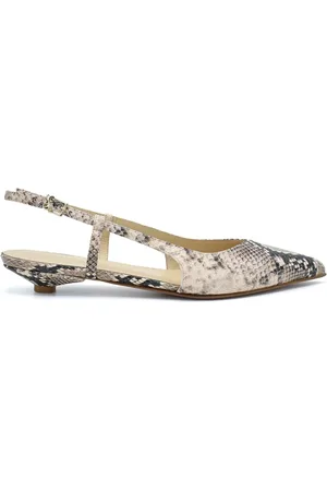 SERGIO LEVANTESI Femme, Chaussures, Gris, Taille: 36 EU Slingback en Cuir Imprimé Python