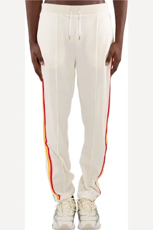Sergio Tacchini Homme, Pantalons, Blanc, Taille: L Slice Velour Track Pants