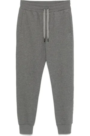 Dolce & Gabbana Homme, Pantalons, Gris, Taille: M Pantalon de Survêtement en Coton Gris Anthracite avec Poches