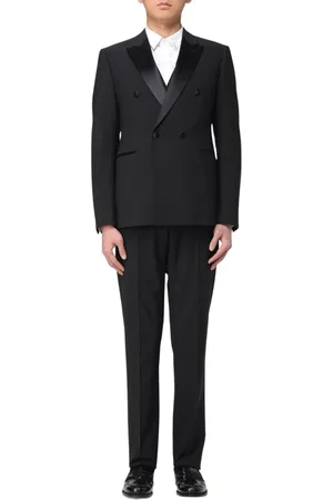 Emporio Armani Homme, Costumes, Noir, Taille: L Costume bleu marine à double boutonnage