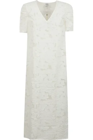 Baum und Pferdgarten Femme, Robes, , Taille: 40 FR Robe Midi en Dentelle Florale avec Col en V