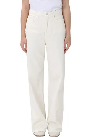 Armani Exchange Femme, Jeans, Blanc, Taille: W30 Pantalon Large Beige
