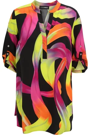 DORIS S Femme, Blouses et Chemises, Multicolore, Taille: 48 FR Chemisier Imprimé Graphique Coloré