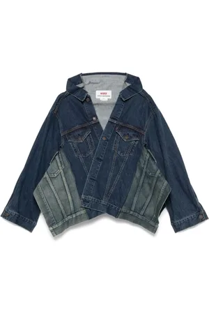 JUNYA WATANABE Femme, Blouses et Chemises, Bleu, Taille: 40 FR Chemise en Denim avec Boutons et Poches
