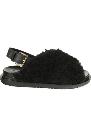 Marni Femme, Chaussures, Noir, Taille: 40 EU Sandales Croisées Fussbett