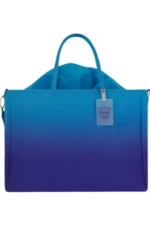 F**K Femme, Sacs, Bleu, Taille: ONE Size Sac Shopper en Toile avec Bandoulière Amovible