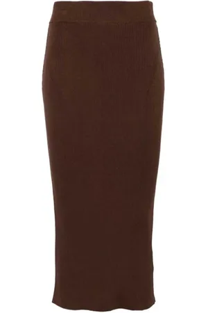 Herskind Femme, Jupes, Brun, Taille: 36 FR Jupe tricotée dans le style Gina