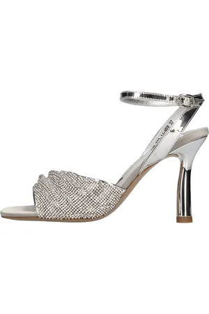 Emanuélle vee Femme, Chaussures, Gris, Taille: 38 EU Sandales Argent