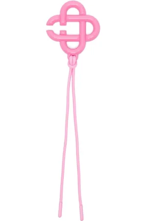 Casablanca Femme, Accessoires, Rose, Taille: ONE Size Porte-clés Rose avec Charme Logo