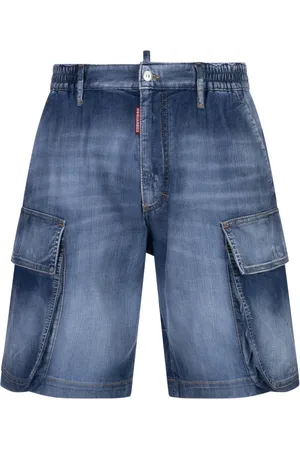 Dsquared2 Homme, Shorts, Bleu, Taille: XL Shorts Cargo Bleus Amoureux de l