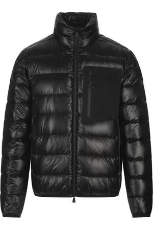 Moncler Homme, Vestes, Noir, Taille: XL Manteau Hiver Noir Duvet