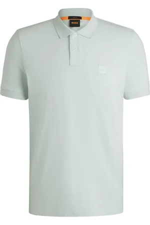 HUGO BOSS Homme, Tops, Gris, Taille: L Polo Sportif avec Écusson