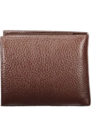 Tommy Hilfiger Homme, Accessoires, Brun, Taille: ONE Size Portefeuille en Cuir Marron Élégant