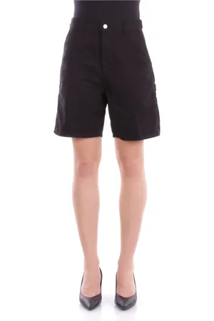 Carhartt Femme, Shorts, Noir, Taille: W24 Shorts à fermeture éclair avec poches