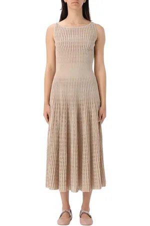 ANTONINO VALENTI Femme, Robes, , Taille: 40 FR Robe Midi en Tricot Plissée Élégante