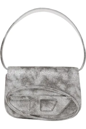 Diesel Femme, Sacs, Vert, Taille: ONE Size Pochette Métallique Inspirée Militaire