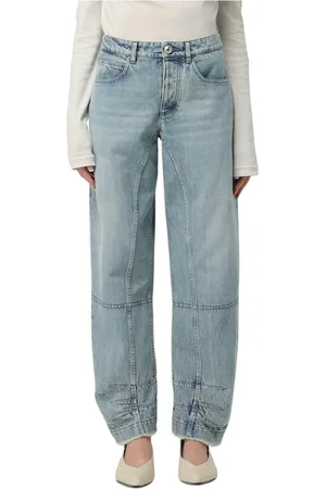 Jil Sander Femme, Jeans, Bleu, Taille: 36 FR Jean de luxe à panneaux en bleu rongé
