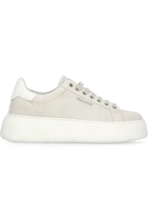 Woolrich Femme, Chaussures, , Taille: 40 EU Baskets en Coton avec Détail Logo