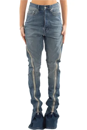 Rick Owens Femme, Jeans, Bleu, Taille: W28 Jean Banana en Style Washed Bolan