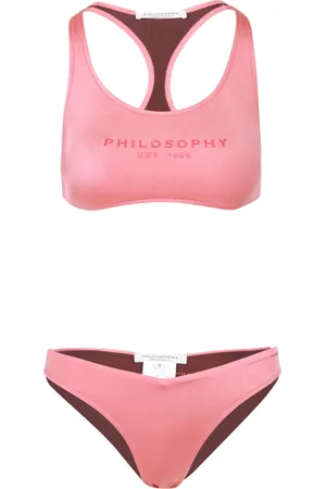 Serafini Femme, Maillots de bain, Rose, Taille: 42 FR Haut de Sport Fuchsia avec Logo
