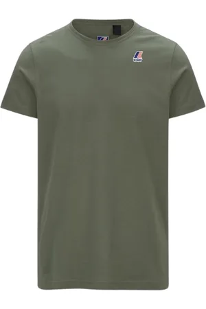 K-Way Homme, Tops, Vert, Taille: M T-shirt en coton à manches courtes Vert
