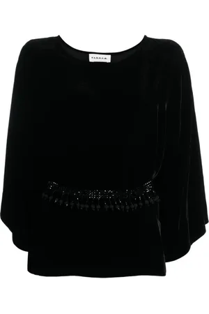 P.A.R.O.S.H. Femme, Blouses et Chemises, Noir, Taille: 38 FR Blouse Noire 013