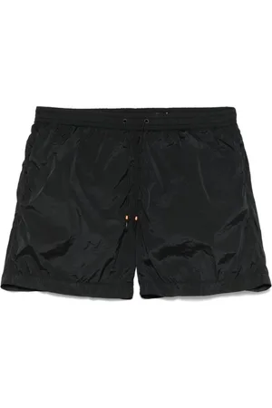 RRD Homme, Maillots de bain, Noir, Taille: S Shorts de bain noirs avec cordon de serrage à la taille