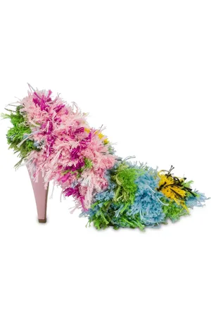 Moschino Femme, Chaussures, Multicolore, Taille: 39 EU Chaussures Colorées Flower Power Pump