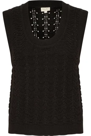 Part Two Femme, Pulls, Noir, Taille: 40 FR Haut Tricot Noir Radkapw Wa Strik