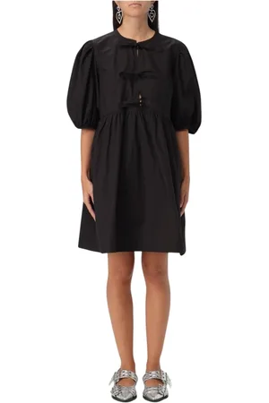 Ganni Femme, Robes, Noir, Taille: 40 FR Robe noire à pour femmes