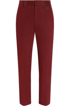 Dolce & Gabbana Homme, Pantalons, Rouge, Taille: L Pantalon Slim Bordeaux Rouge