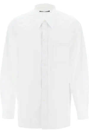 Y / PROJECT Femme, Blouses et Chemises, Blanc, Taille: 38 FR Chemise Décontractée en Coton de Différentes Couleurs